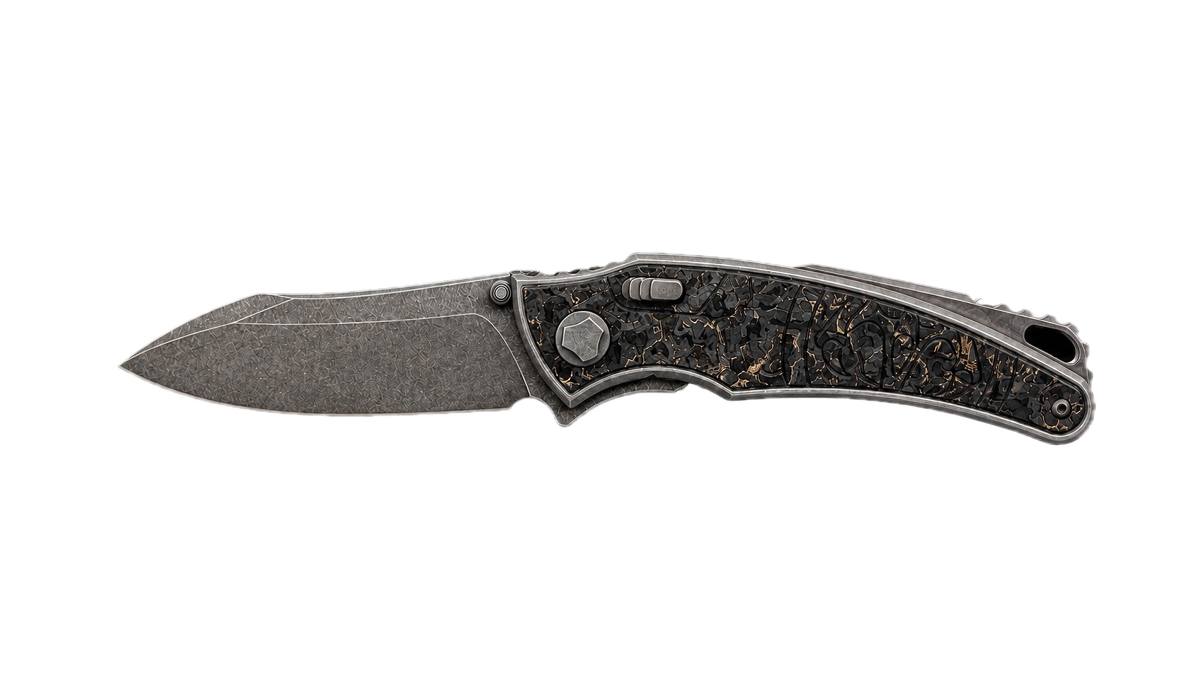 Hawk Talon in Tumbled Titanium with Bronze TechnoCarbo